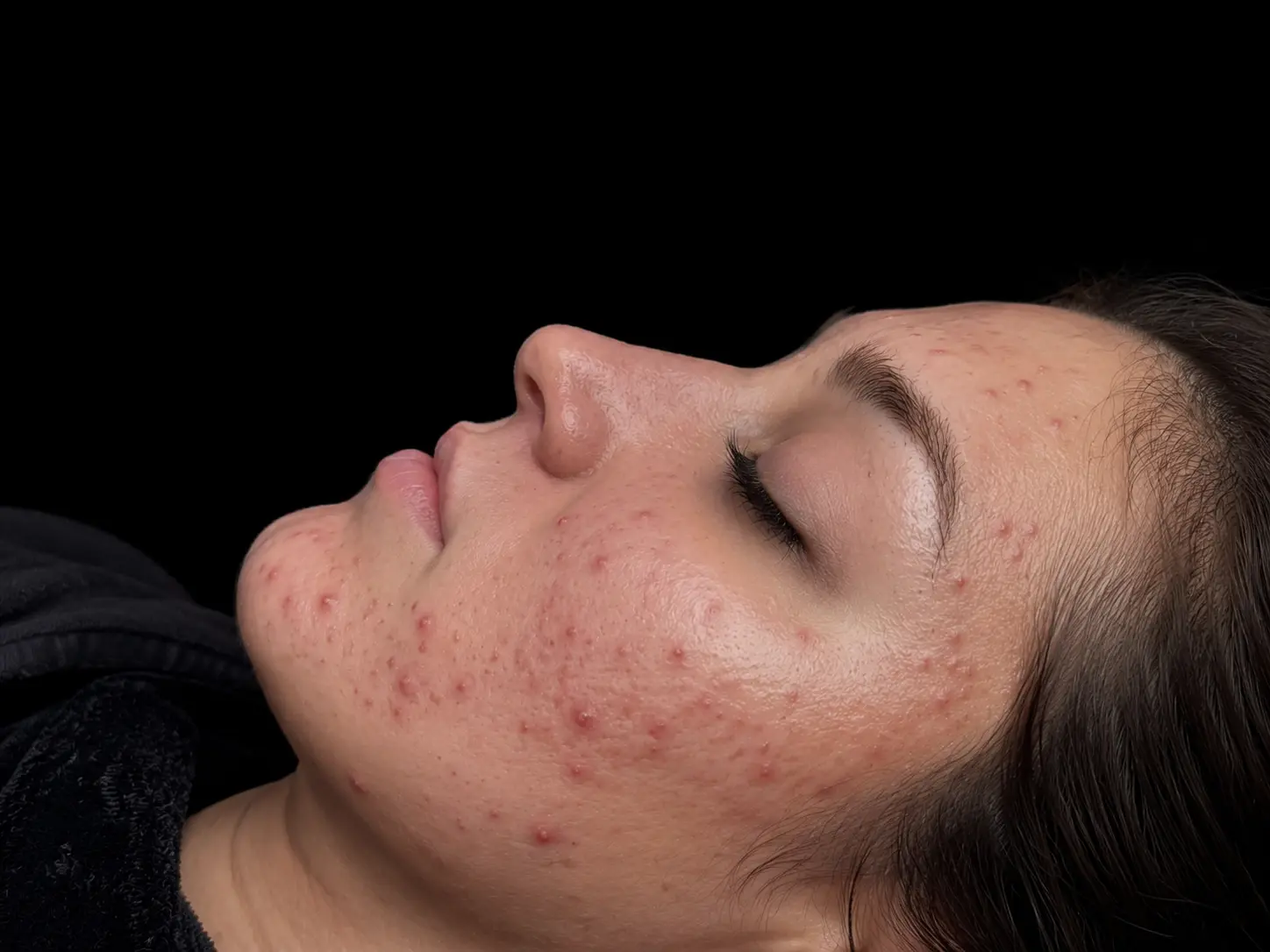 Illustrative before view for Acne Scar Care